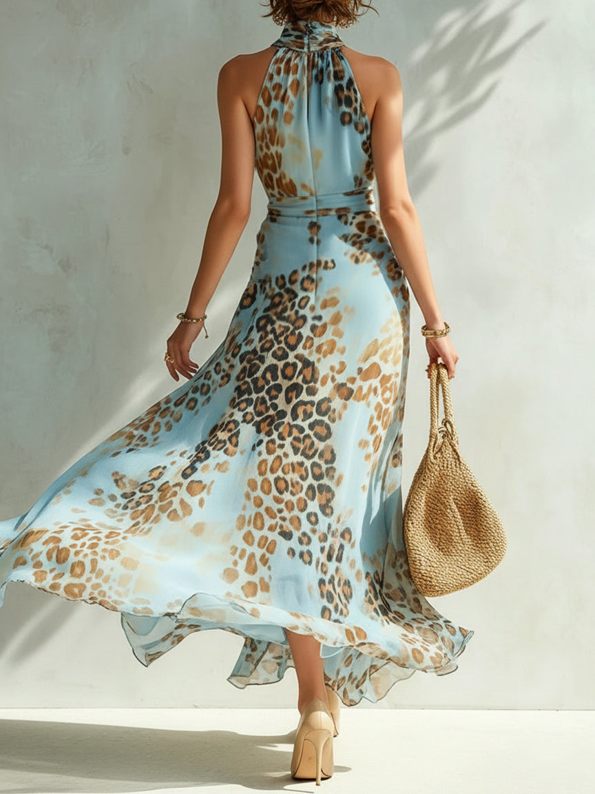 Daniela | Vestido con estampado animal print