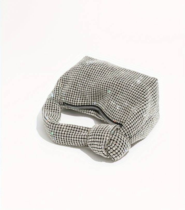 BORSA BAGUETTE GLITTERATA - FABIANA