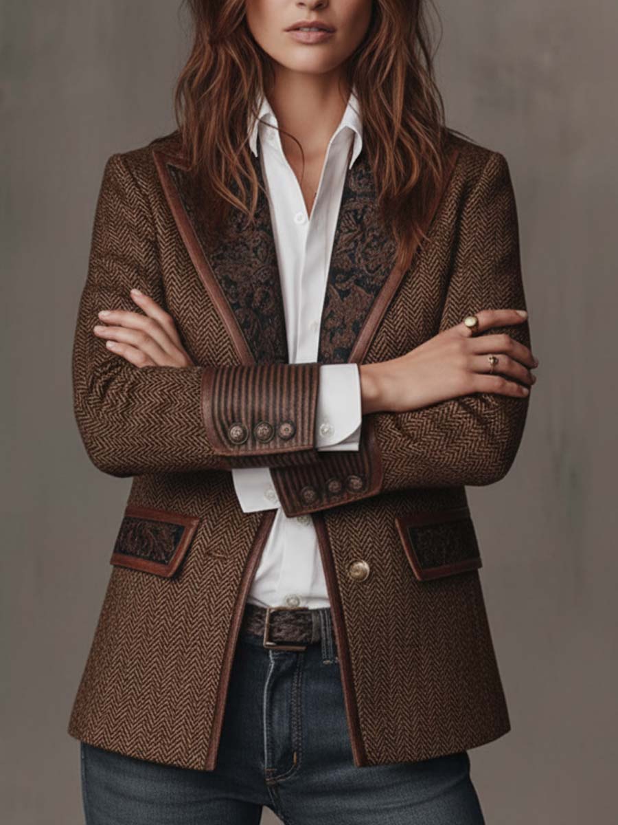 Arabella - Blazer a Pannelli Spigato