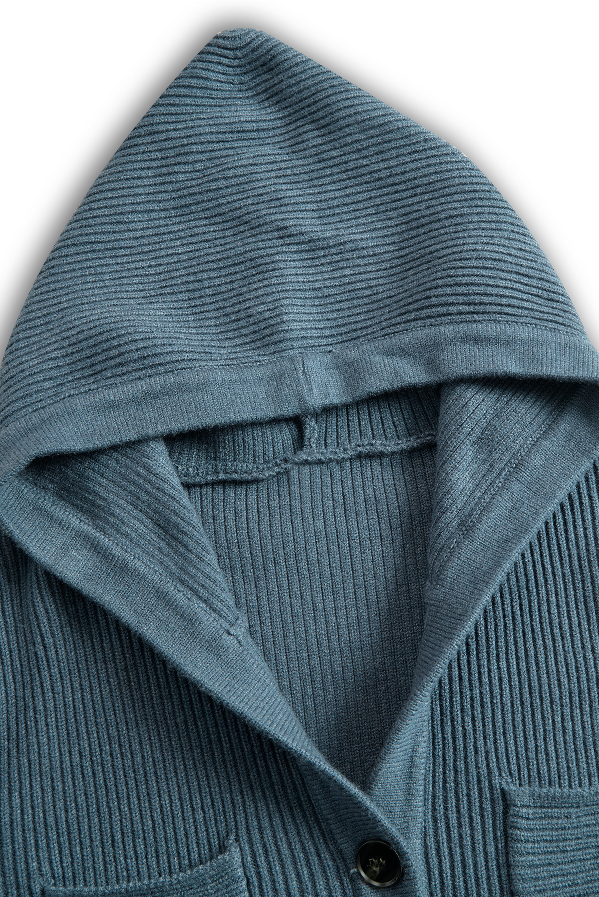 Abito Maxi in Maglia con Cappuccio e Taglio Aderente da Donna