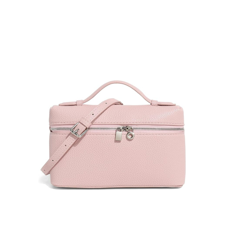 BORSA TOTE PICCOLA IN PELLE ROSA