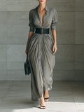 Zéphyrine | Pleated Maxi Dress