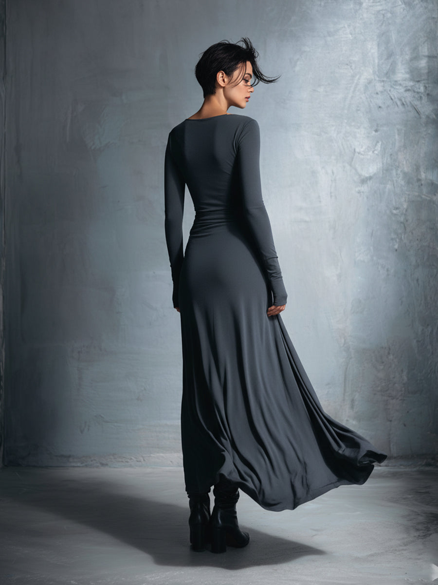 Naomie | Side-Knot Maxi Dress