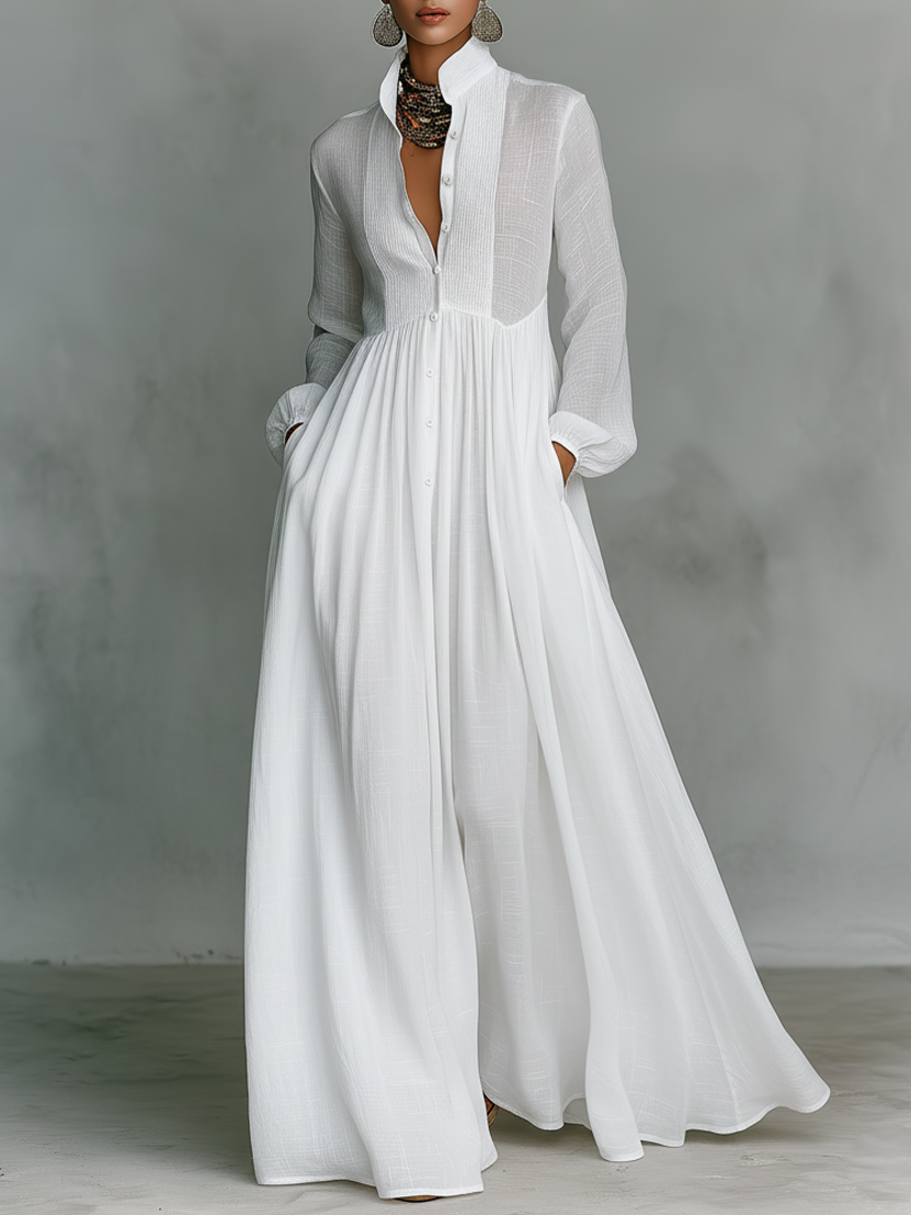 Maxi Cotton and Linen Dress