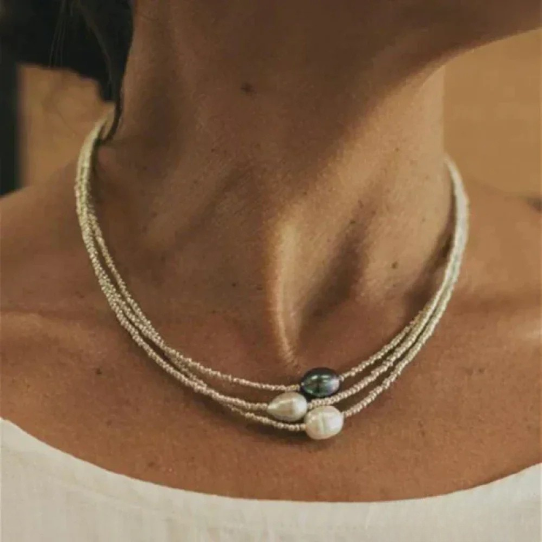 Petra - Vintage-Style Pearl Necklace