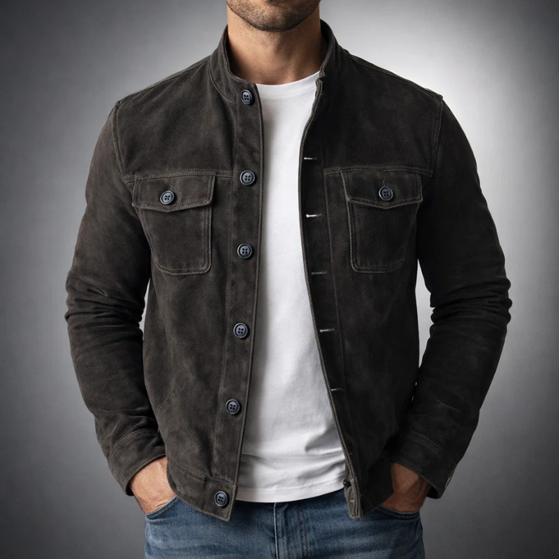 Tommaso | Premium Suede Bomber Jacket