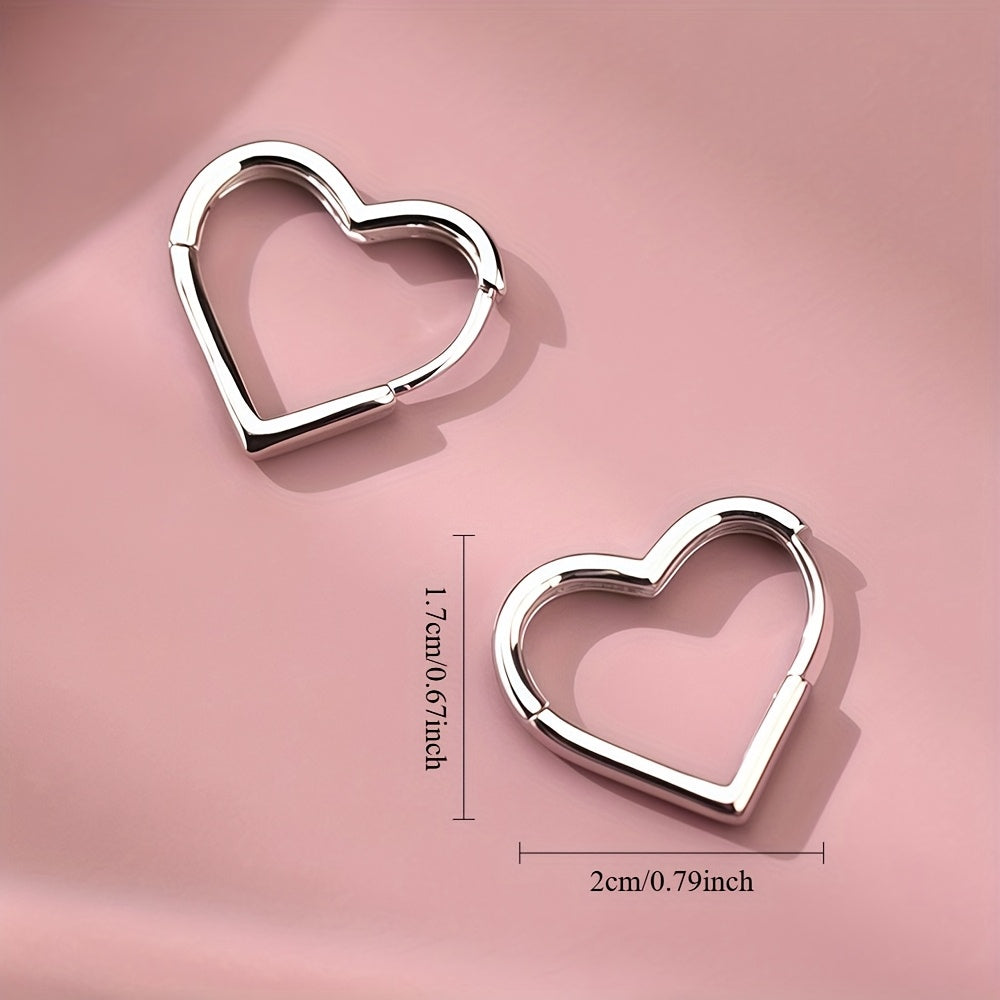 Pilar - Gold Heart-Shaped Stainless Steel Earrings
