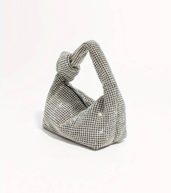 BORSA BAGUETTE GLITTERATA - FABIANA