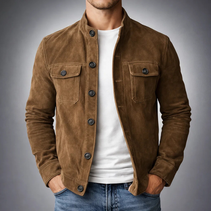 Tommaso | Premium Suede Bomber Jacket