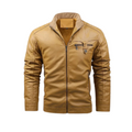 Ivan | Retro Lined Leather Jacket