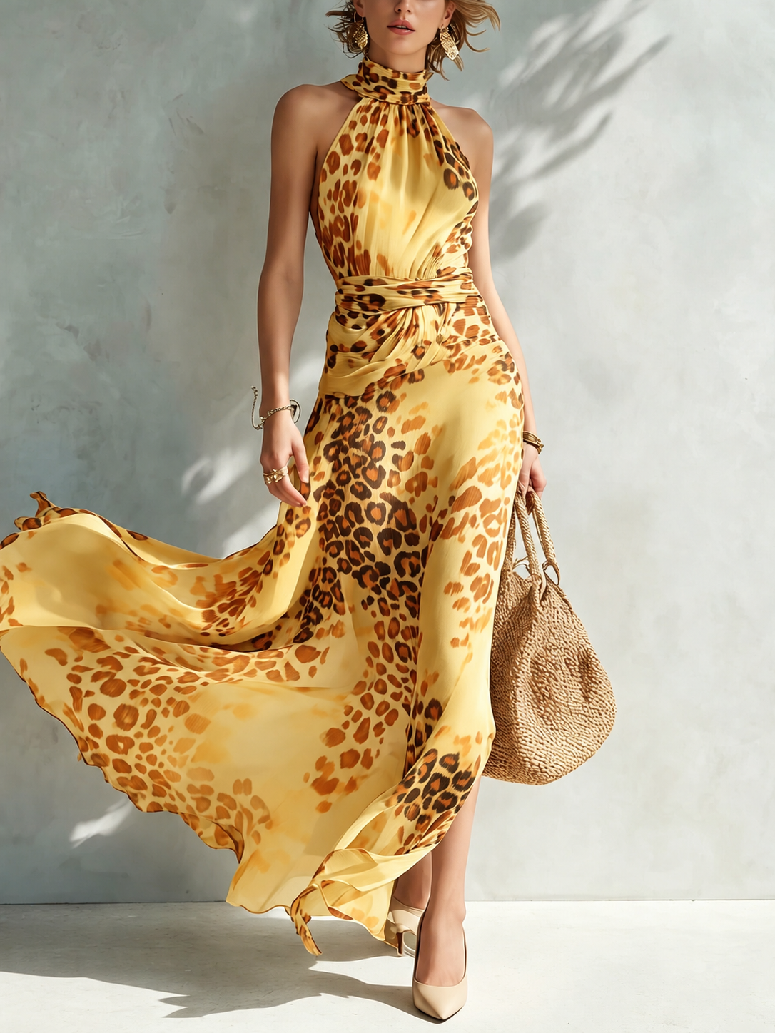 Daniela | Vestido con estampado animal print