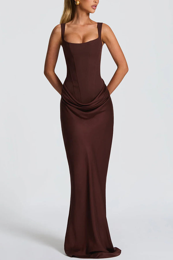 Éléonore | Vestido largo con escote cuadrado