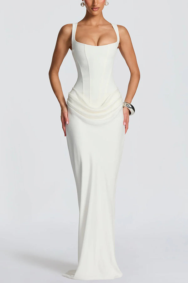 Éléonore | Square-Neck Maxi Dress