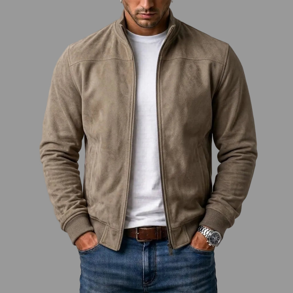 Corrado | Suede Bomber Jacket