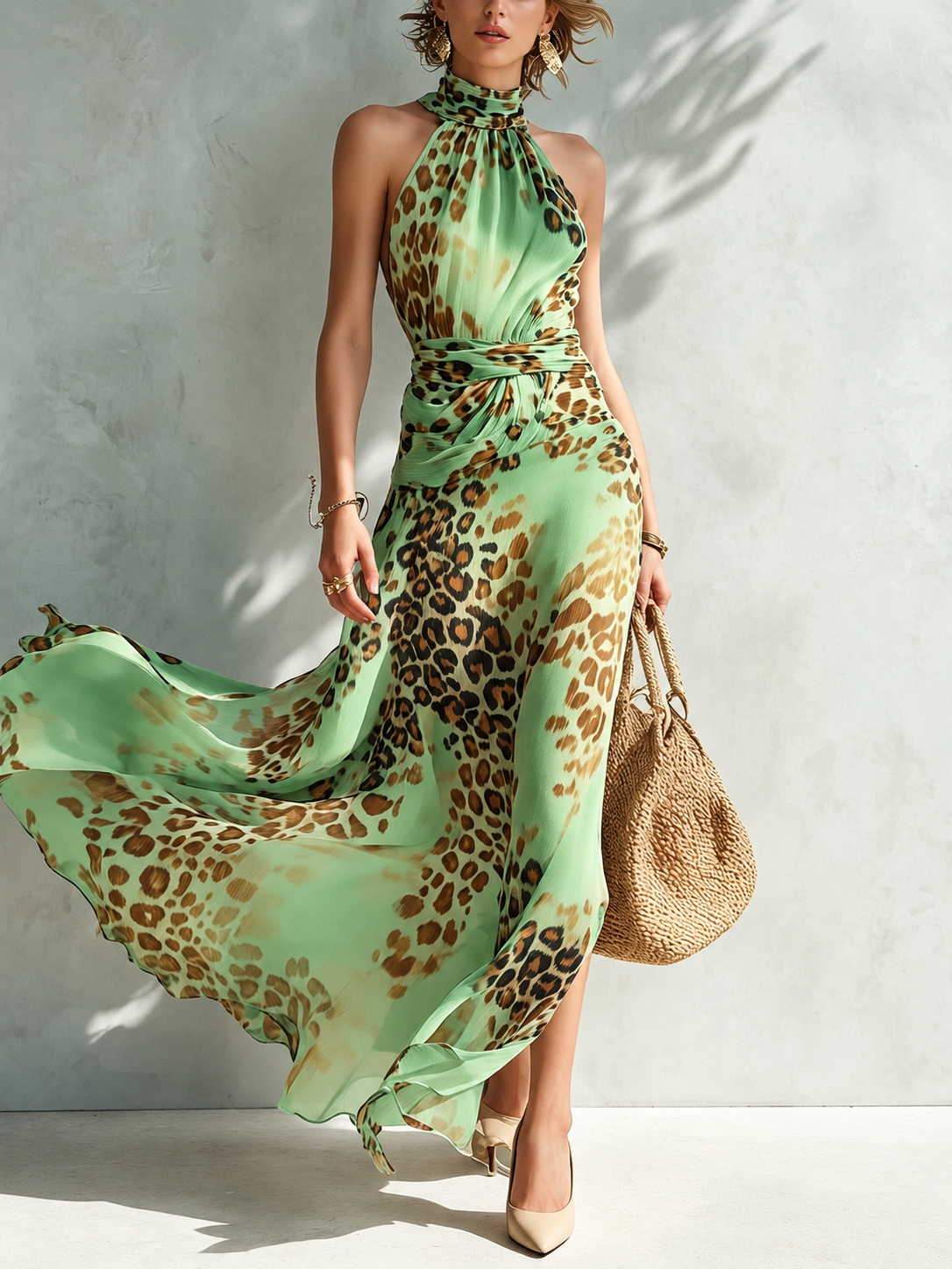 Daniela | Vestido con estampado animal print