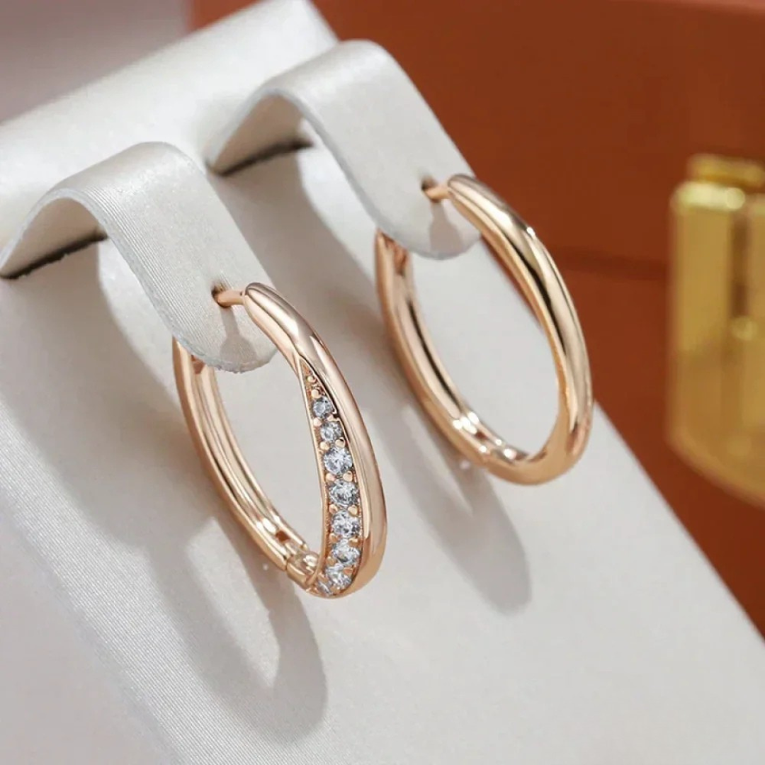 Milagros - Chic Gold Earrings