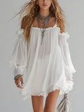 Romane | Boho Off-Shoulder Floaty Mini Dress