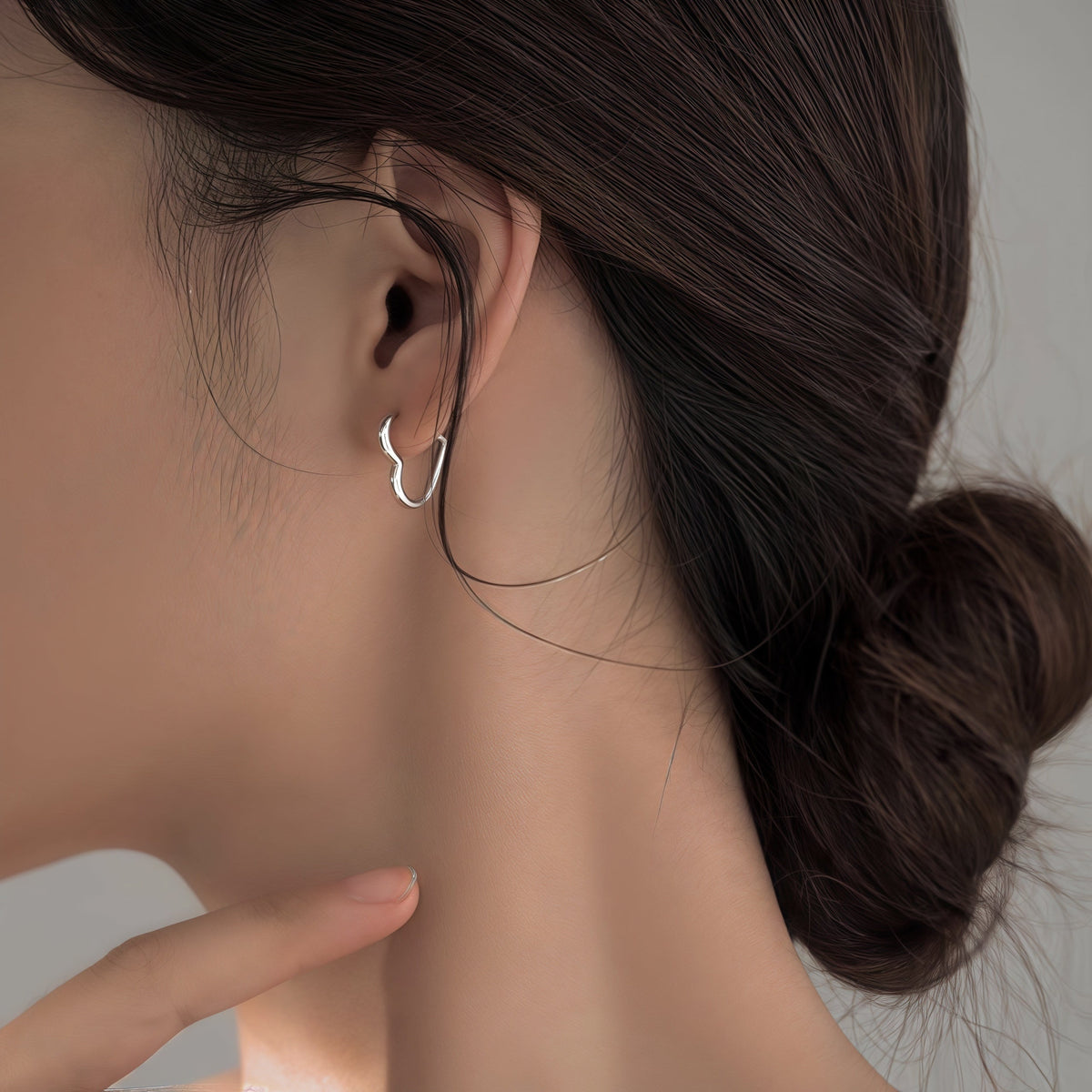 Pilar - Gold Heart-Shaped Stainless Steel Earrings
