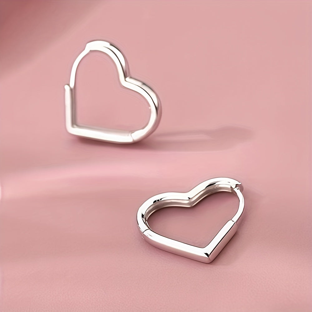 Pilar - Gold Heart-Shaped Stainless Steel Earrings