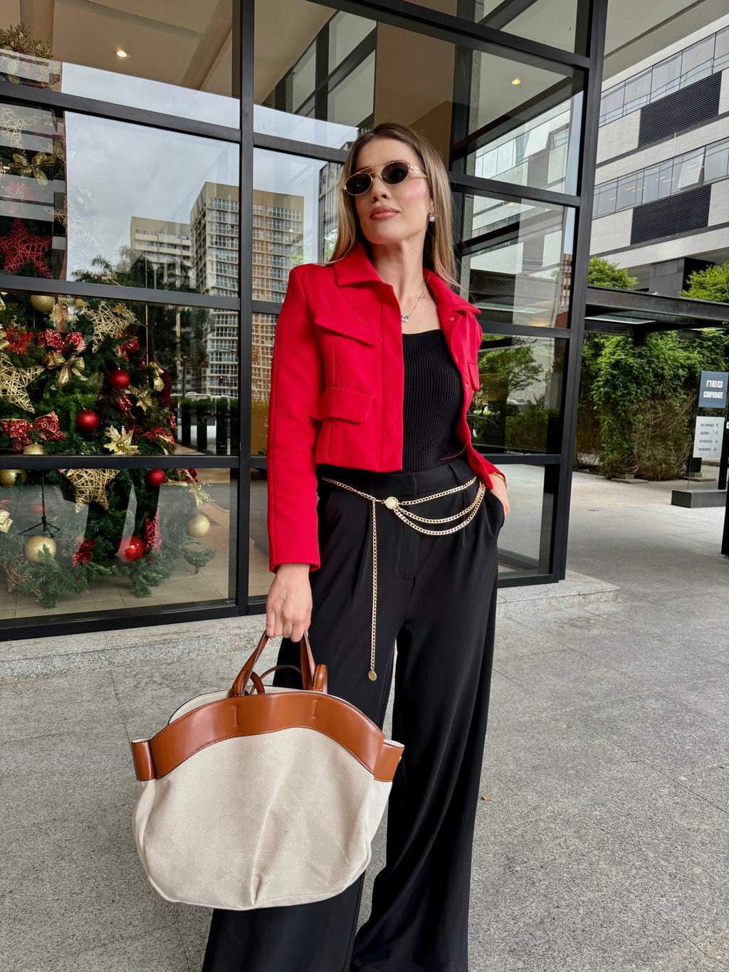 BORSA TOTE IN TELA - VIOLETA