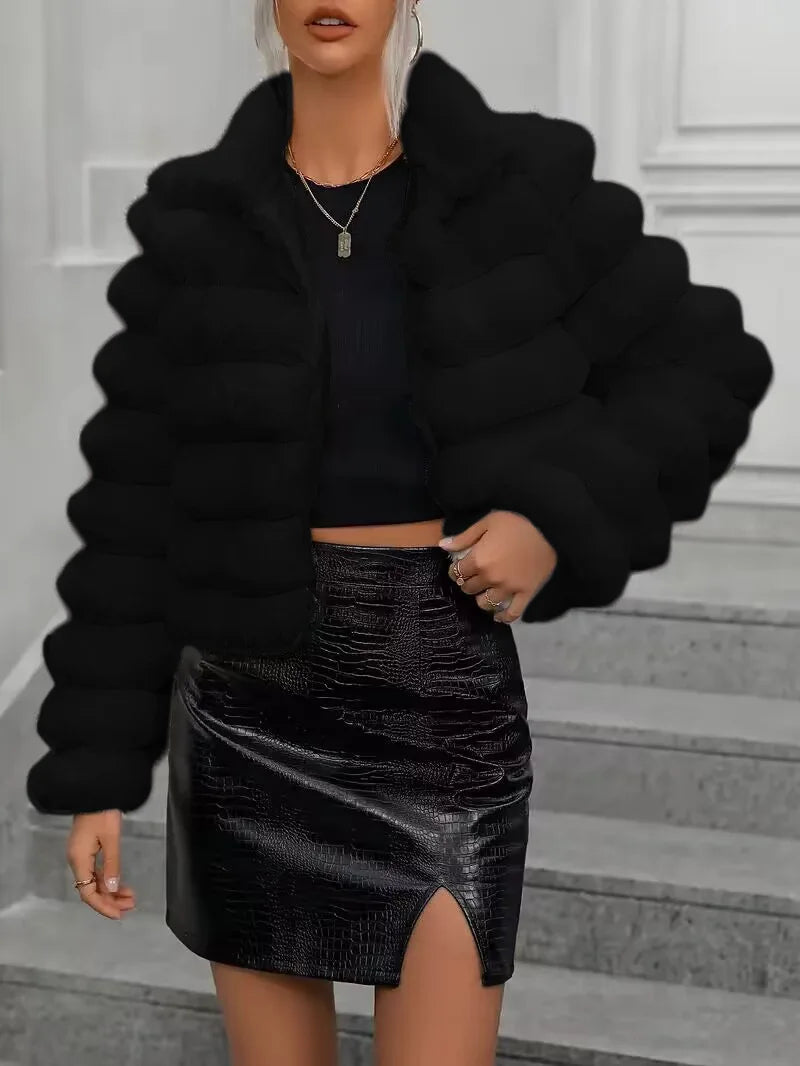 Élodie | Manteau Élégant à Col Montant