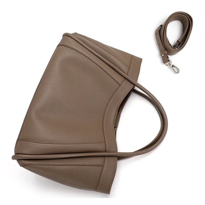 BORSA MEDIA IN PELLE - STELLA