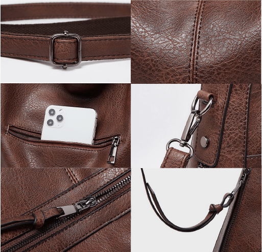 BORSA IN PELLE - PIETRA
