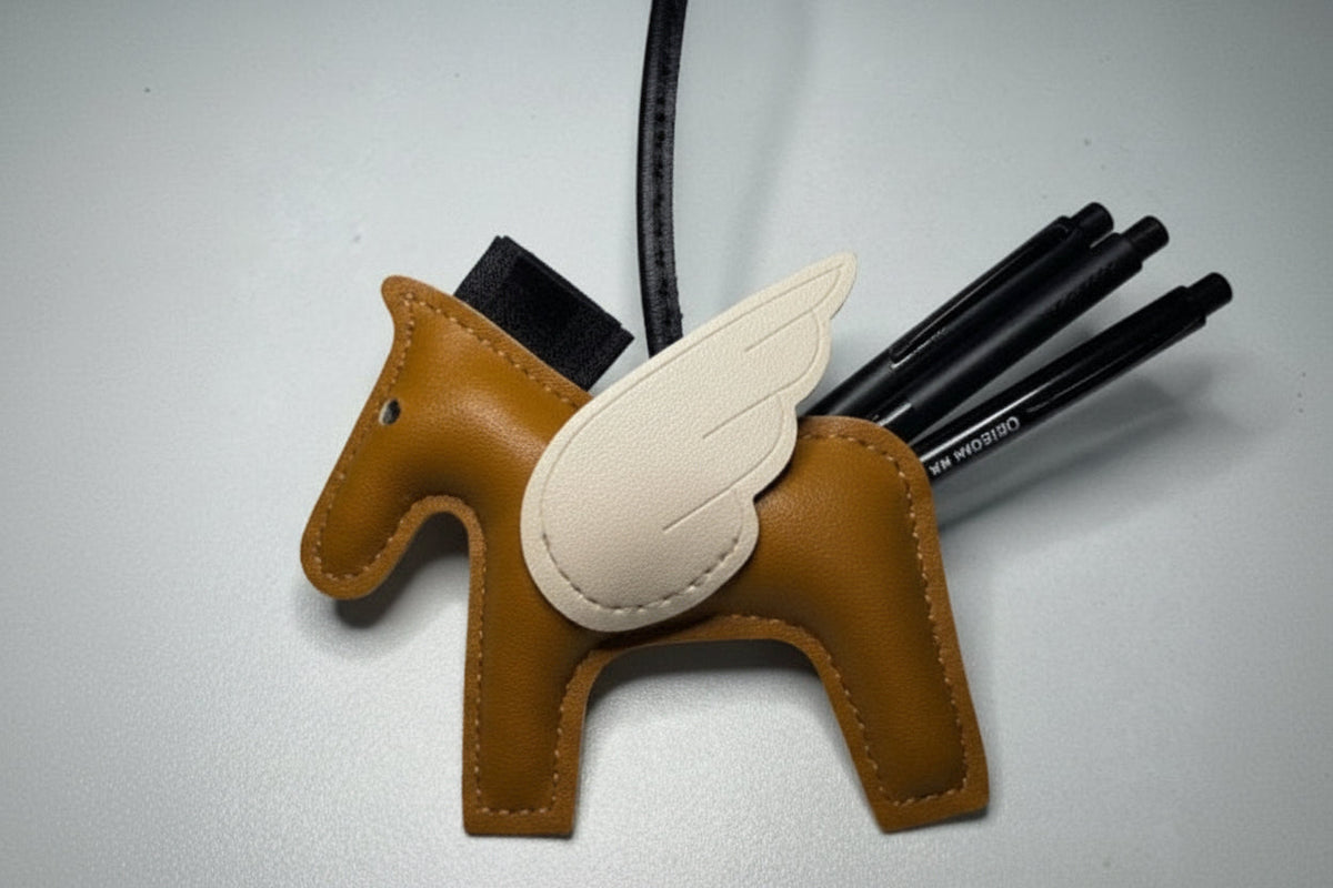 LEATHER WINGED HORSE CHARM