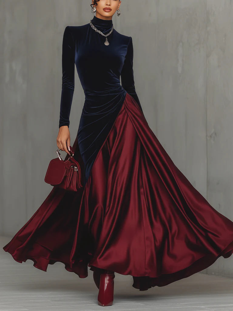 Lucrèce | Two-Tone Maxi Dress