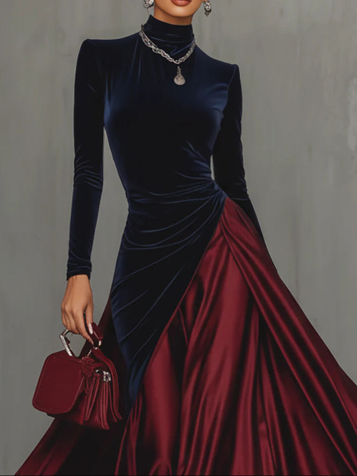 Lucrèce | Two-Tone Maxi Dress