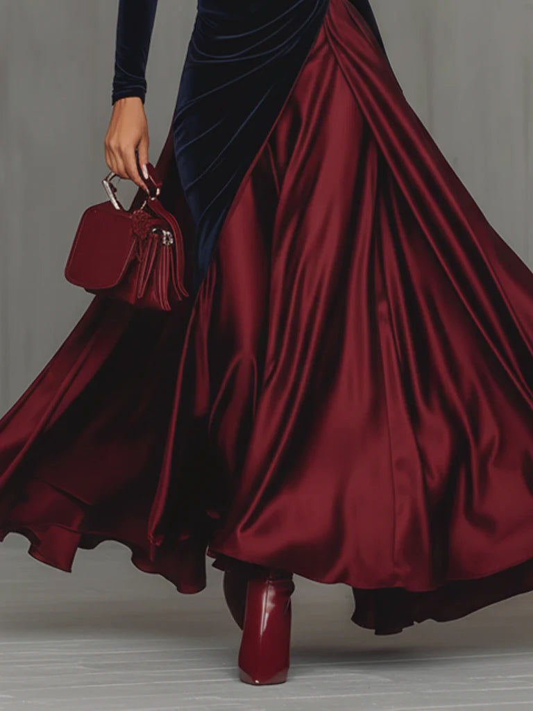 Lucrèce | Two-Tone Maxi Dress