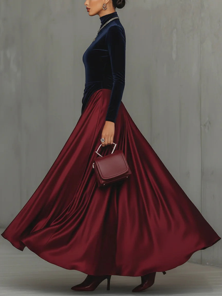 Lucrèce | Two-Tone Maxi Dress