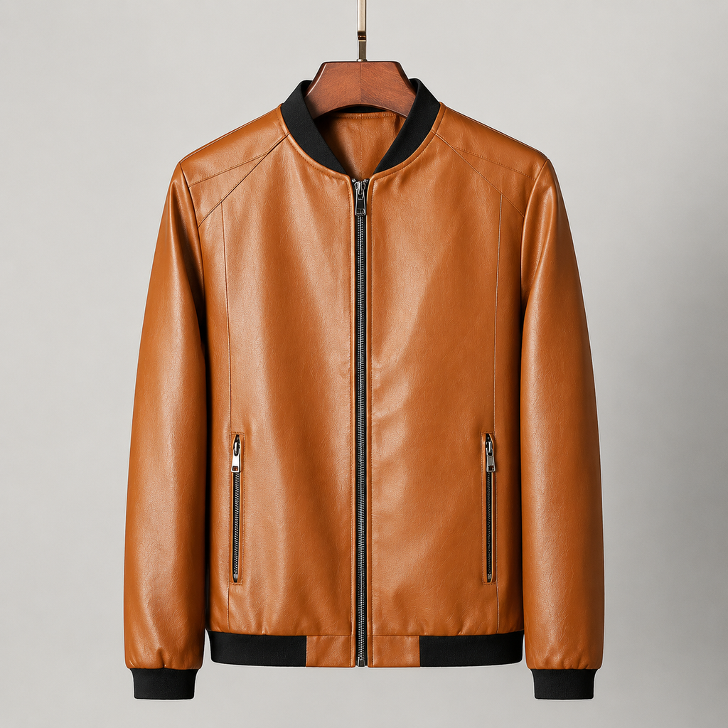 Domenico | Leather Bomber Jacket