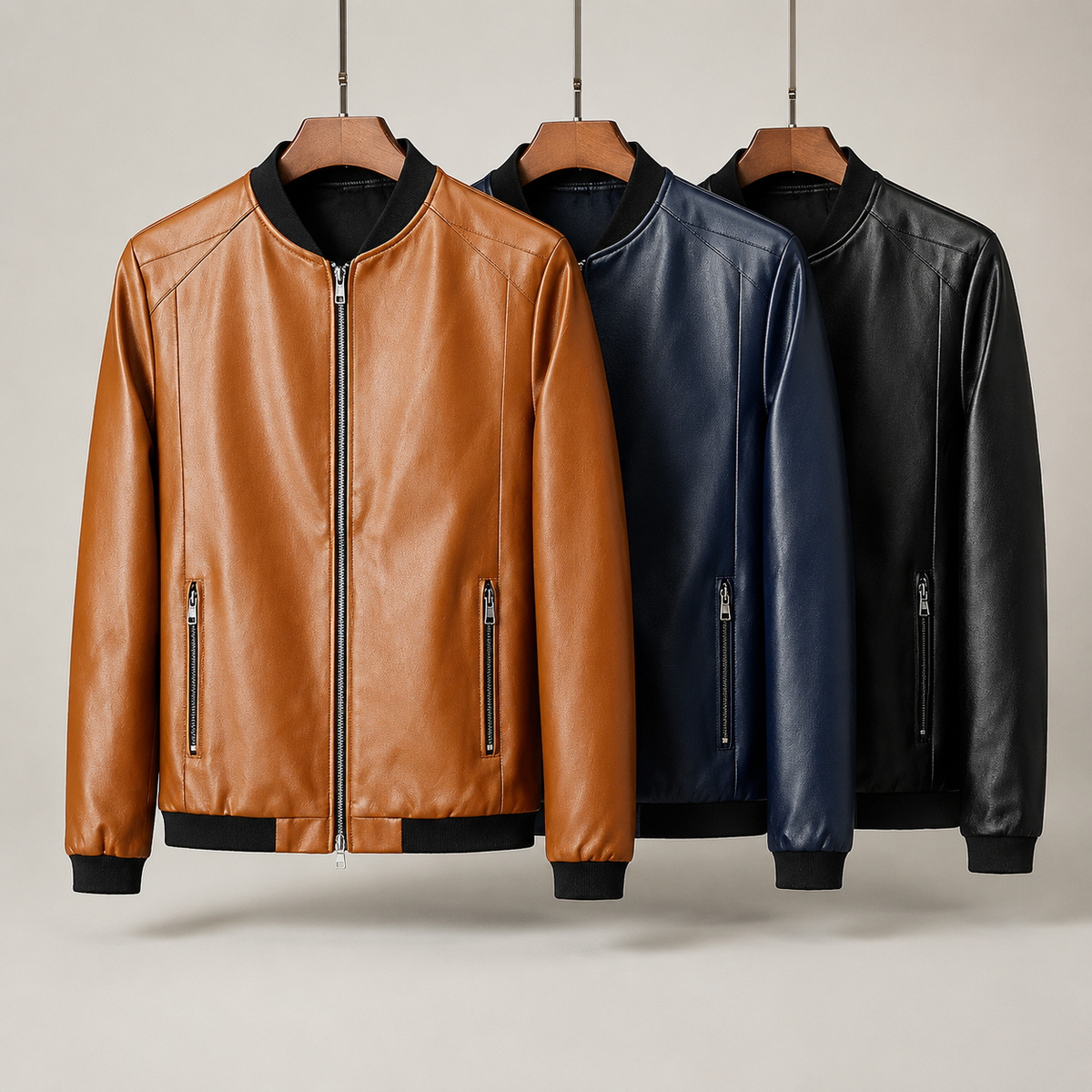 Domenico | Leather Bomber Jacket