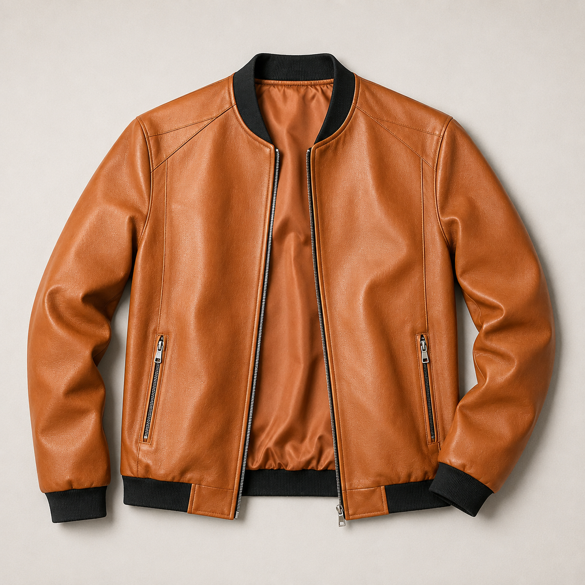 Domenico | Leather Bomber Jacket