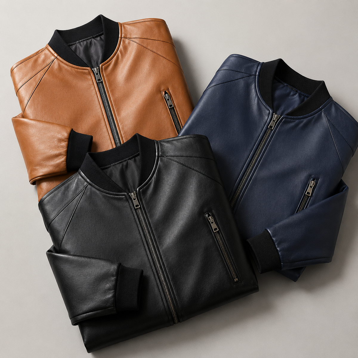 Domenico | Leather Bomber Jacket