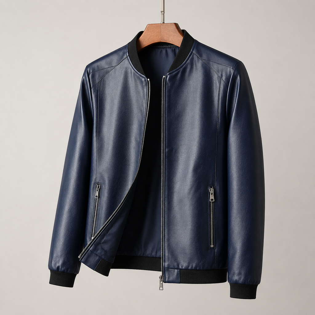 Domenico | Leather Bomber Jacket