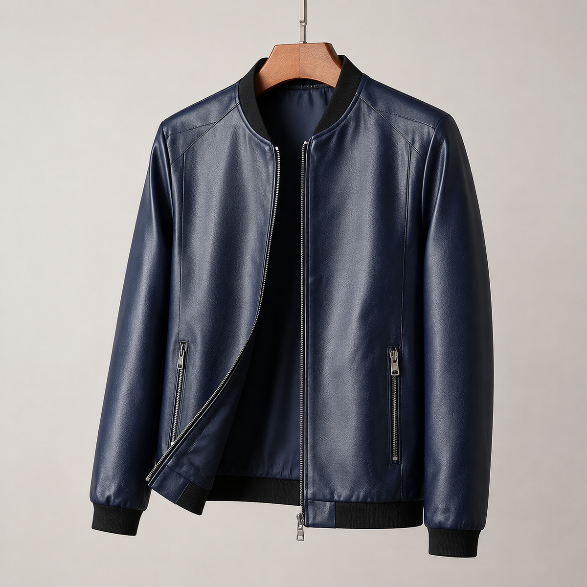 Domenico | Leather Bomber Jacket