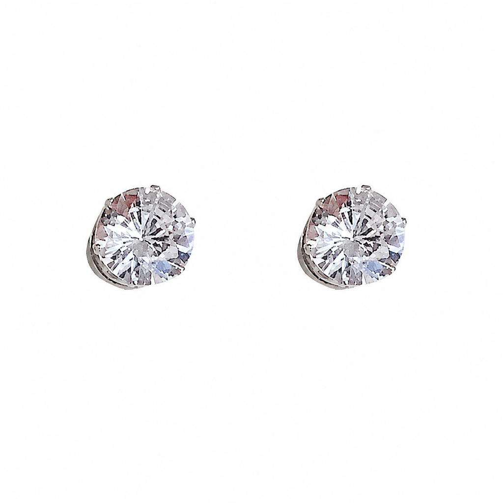Casilda - Chic White Gold Clip-On Earrings