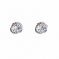 Casilda - Chic White Gold Clip-On Earrings