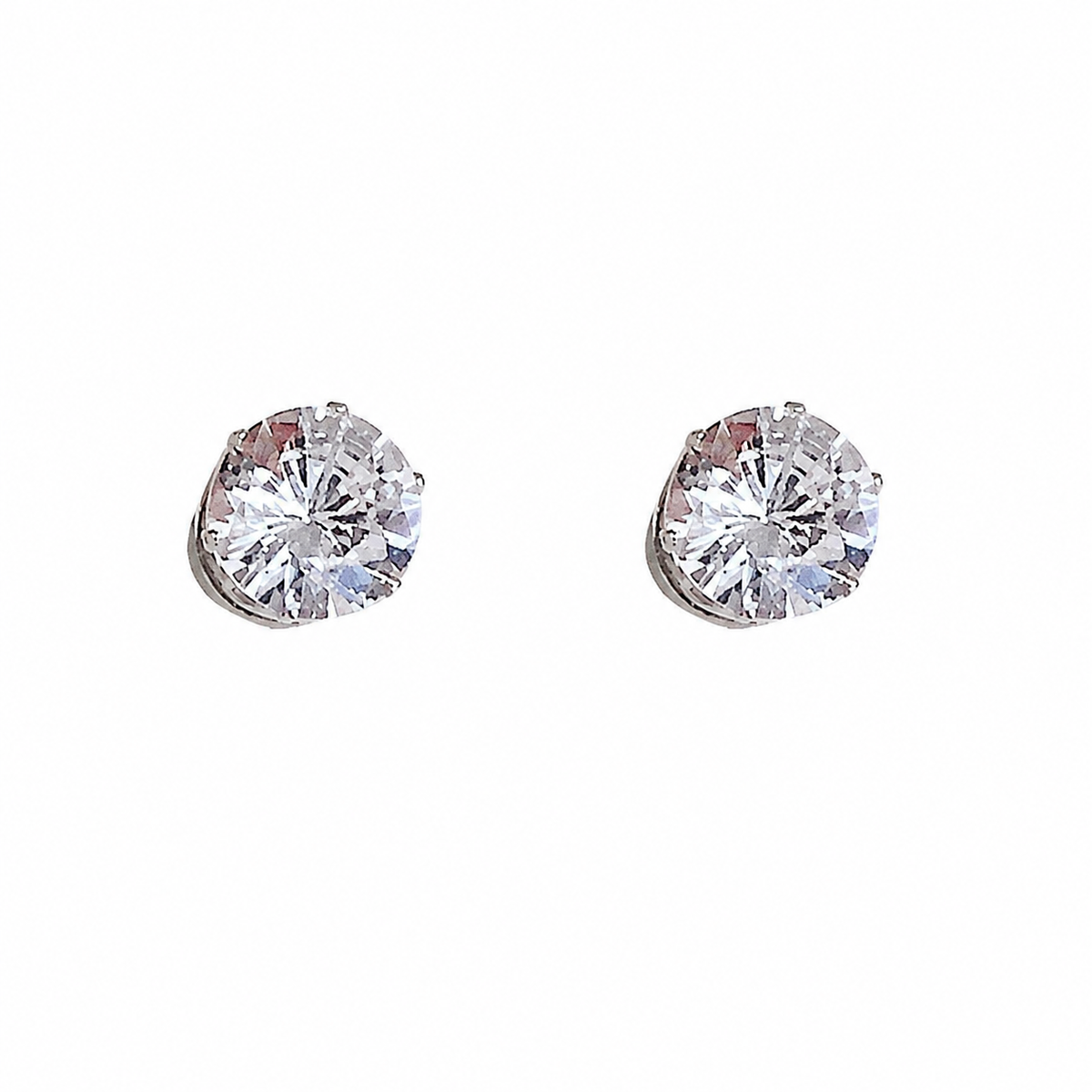 Casilda - Chic White Gold Clip-On Earrings