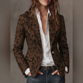 Michela | Blazer Jacquard Cachemire Slim