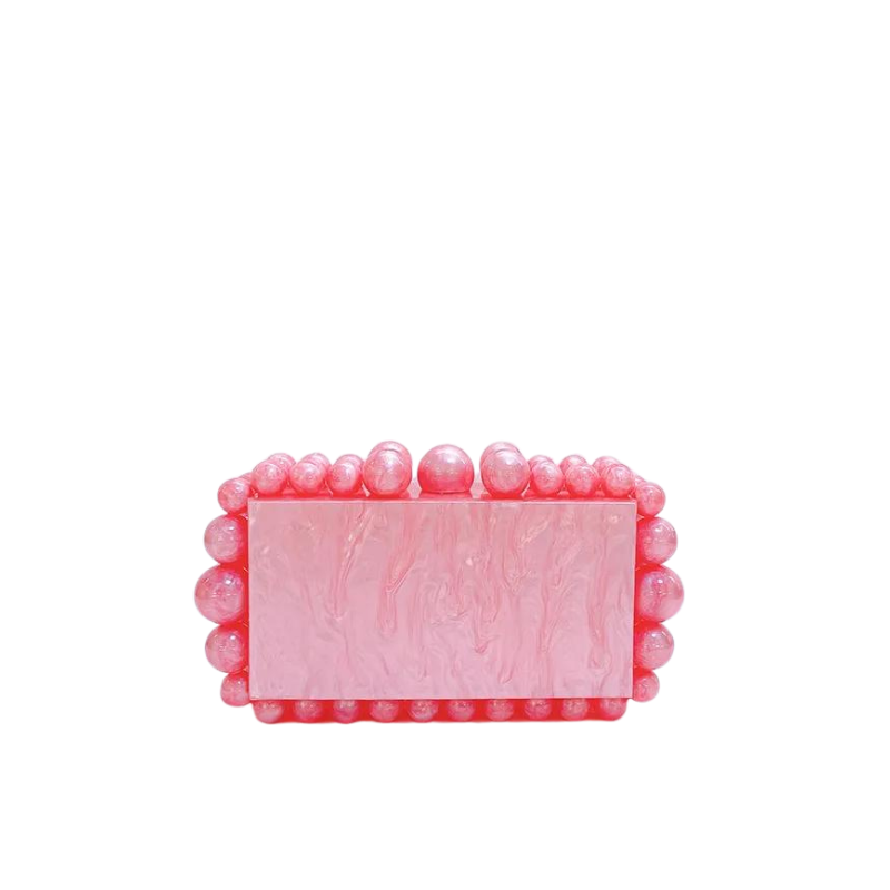 POCHETTE MARMORIZZATA IN ACRILICO