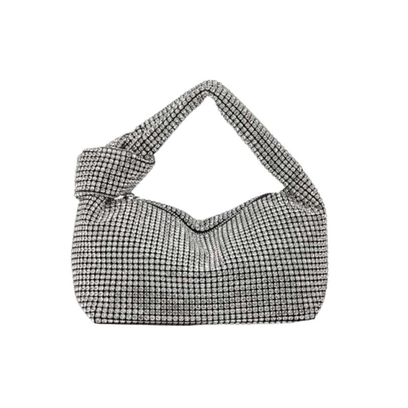 BORSA BAGUETTE GLITTERATA - FABIANA