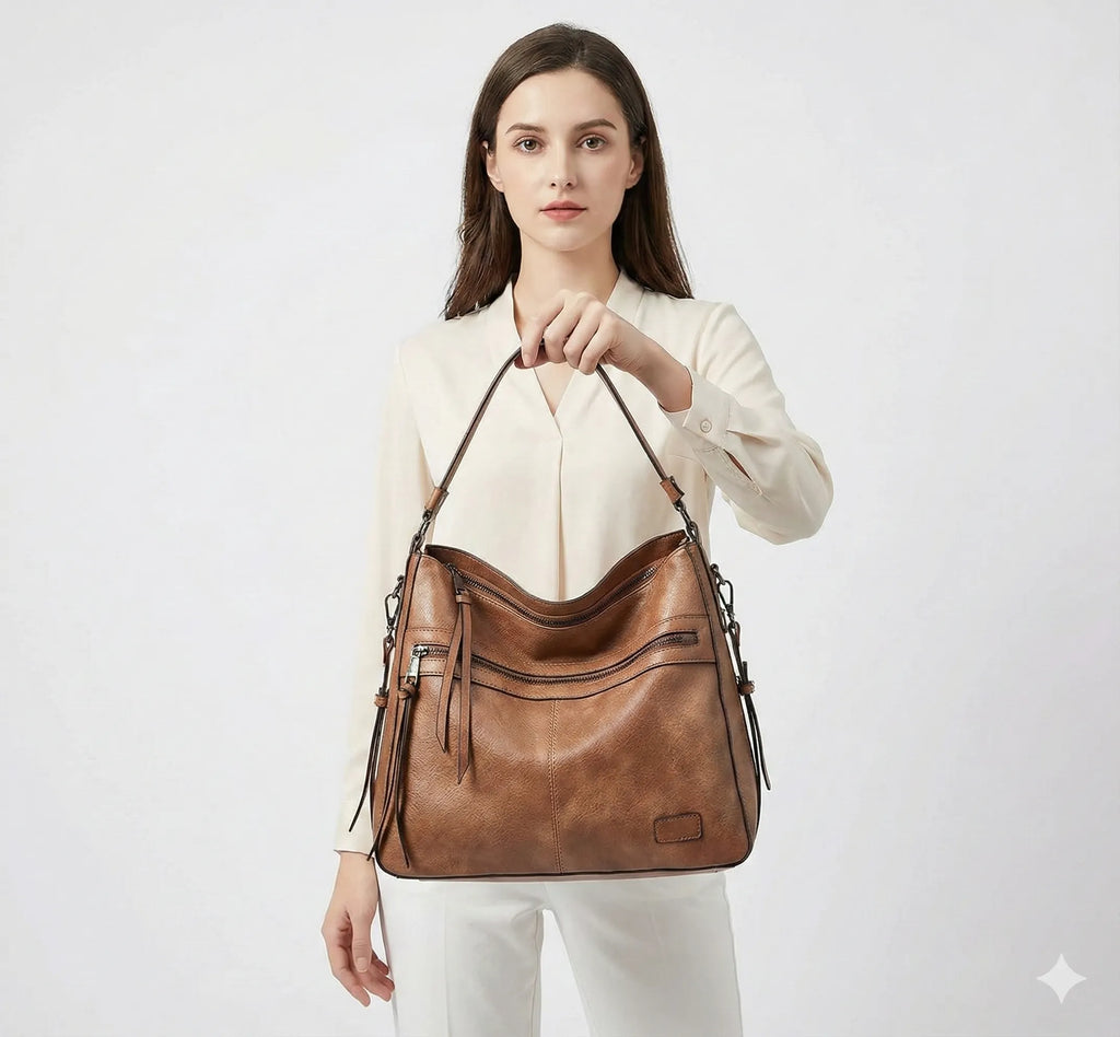 BORSA IN PELLE - PIETRA