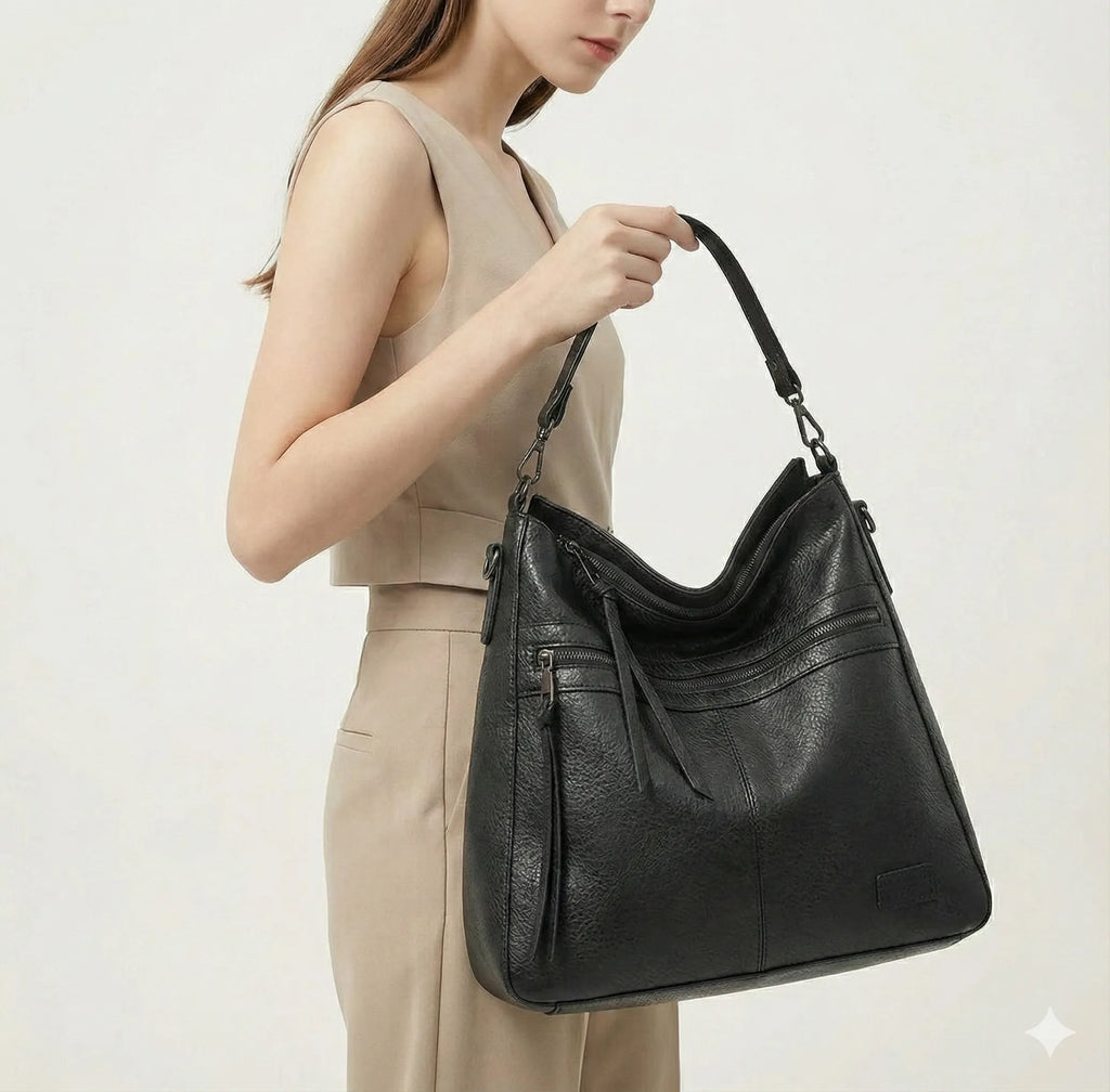 BORSA IN PELLE - PIETRA