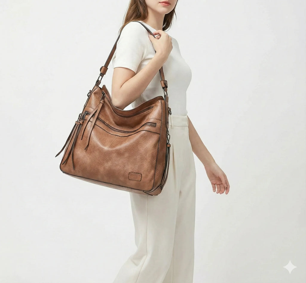 BORSA IN PELLE - PIETRA