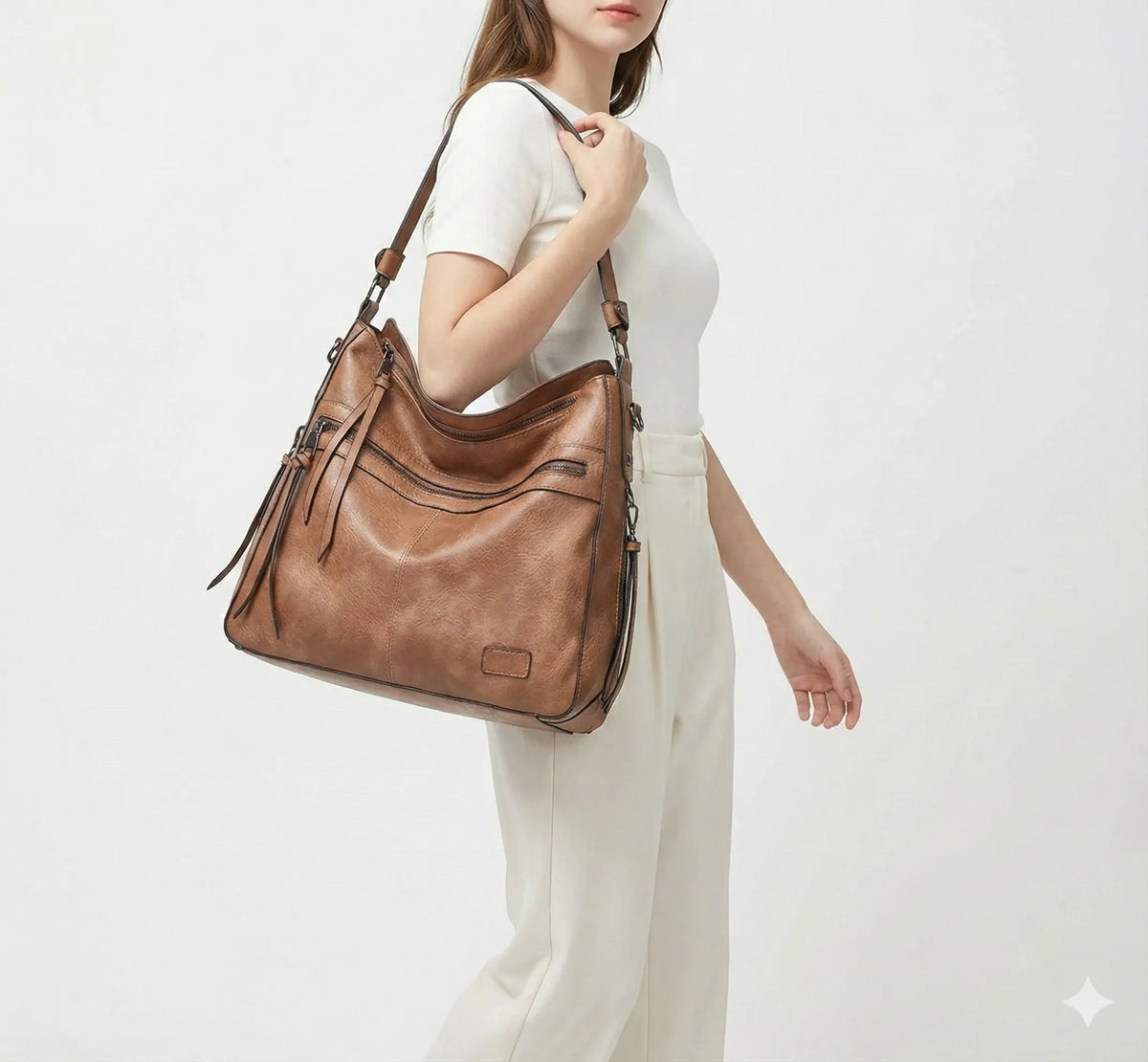 BORSA IN PELLE - PIETRA