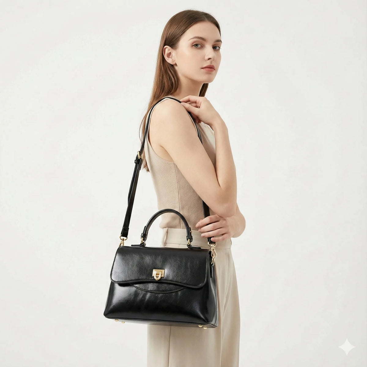 BORSA IN PELLE - SIENNA