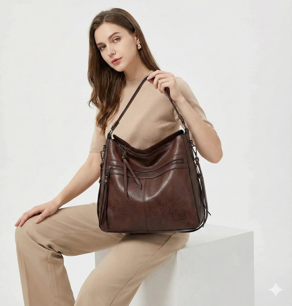 BORSA IN PELLE - PIETRA
